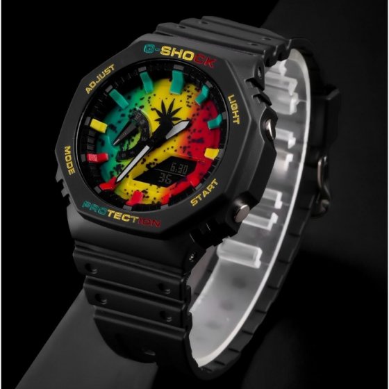 ساعت مچی جی شاک G_SHOCK ,دارای ساعت جهانی و جی پی اس، موتور ژاپن+باطری اضافی  کد 3002