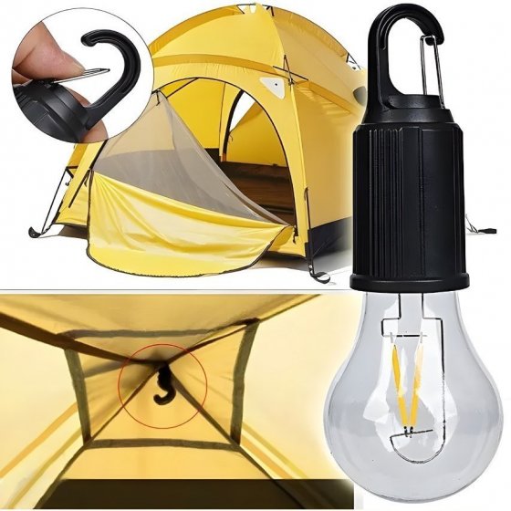 لامپ شارژی کمپی فیلامنتی مدل t01 کد 2278