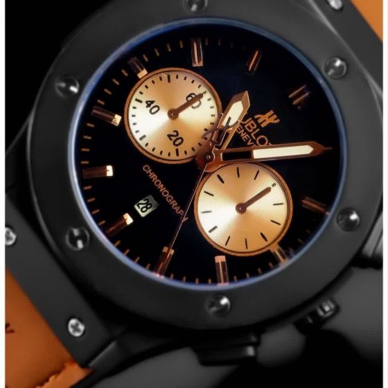 ساعت مردانه هابلوت طرح بیگ‌بنگ Hublot BigBang+باطری اضافی+باطری اضافی کد 2355