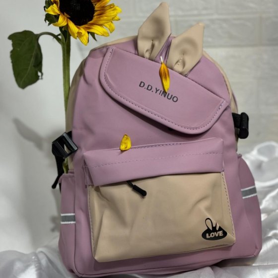 کیف کوله پشتی طرح خرگوشی یاسی دخترانه کد2575