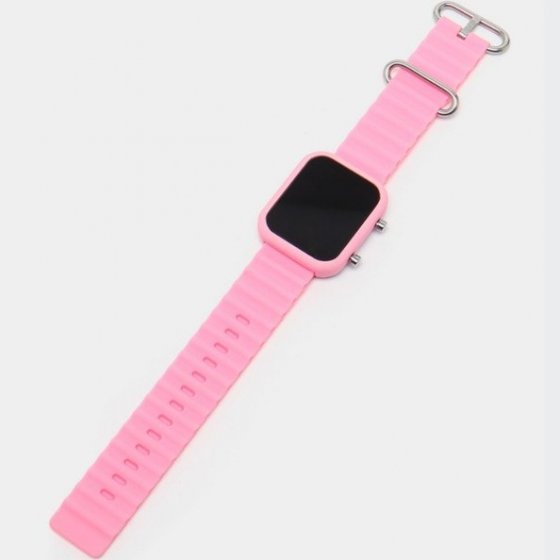 ساعت مچی اسپرت طرح اپل واچ ال ای دی الترا led جدید بند سلیکونی پیو (کرکره ایی) سبز(رنگبندی کامل )+باطری اضافی کد 2682