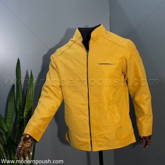 کاپشن دو روی زمستانه مردانه رنگ مشکی خردلی کد2769