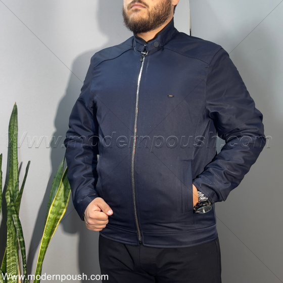 کاپشن دو روی زمستانه مردانه رنگ مشکی سورمه ای کد2786