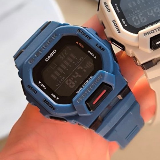 ساعت مچی مردانه جیشاک کاسیو G-Shock Casio GBD-200 ، ساعت مچی جی شاک اسپرت کاسیو HSD-007  آبی+باطری اضافی کد 9154