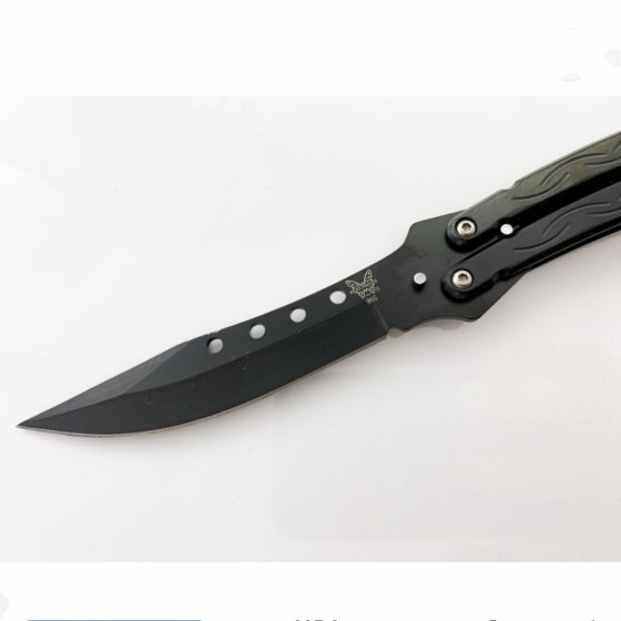 چاقوی پروانه ای مشکی خمیده سایز کوچک 001  benchmade965 کد9248