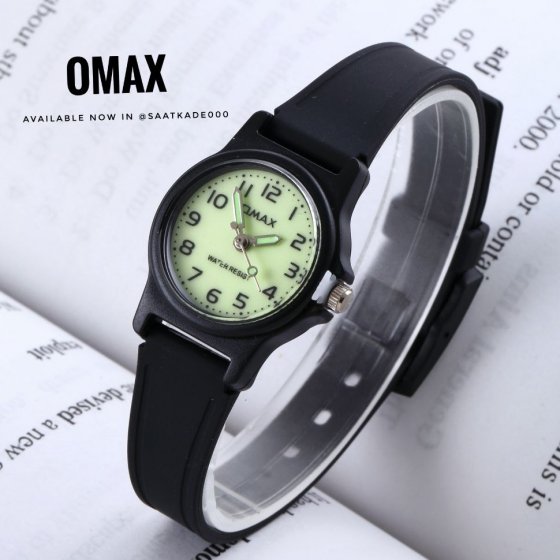 ساعت مچی عقربه ای زنانه اوماکس OMAX سبز روشن+باطری اضافی کد 9407