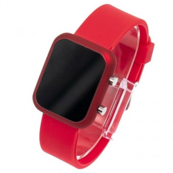 ساعت مچی دیجیتالی طرح اپل واچ بند PU (رنگ قرمز) کد10061+باطری اضافی