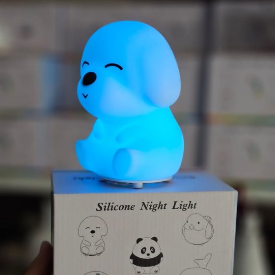 چراغ خواب فانتزی سیلیکونی سگ نرمالو کد 9548