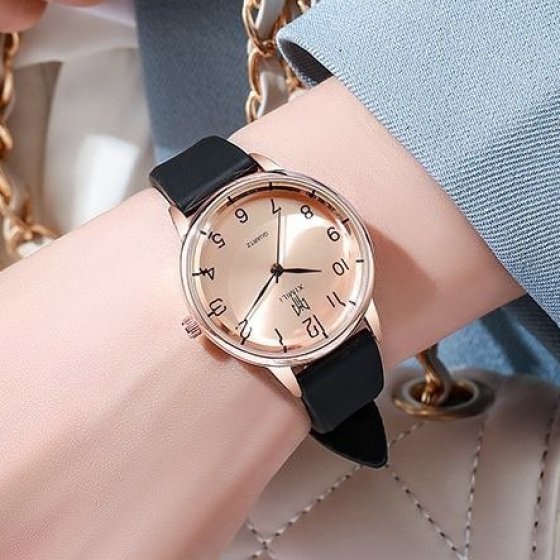 ساعت مچی زنانه ایکس میل XIMILI شرکتی بند پیو مشکی+باطری اضافی کد9554