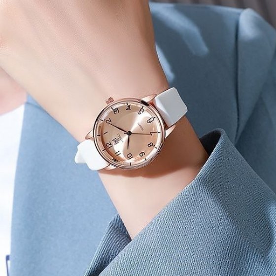 ساعت مچی زنانه ایکس میل XIMILI شرکتی بند پیو سفید+باطری اضافی کد9555