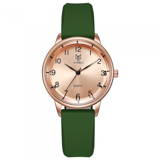 ساعت مچی زنانه ایکس میل XIMILI شرکتی بند پیو سبز+باطری اضافی کد9559
