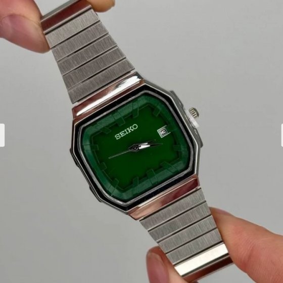 ساعت مچی اسپرت مردانه و زنانه کلاسیک سیکو SIEKO بند کرکره ای نقره ایی شیک و جدید - سبز تیره+باطری اضافی کد9670
