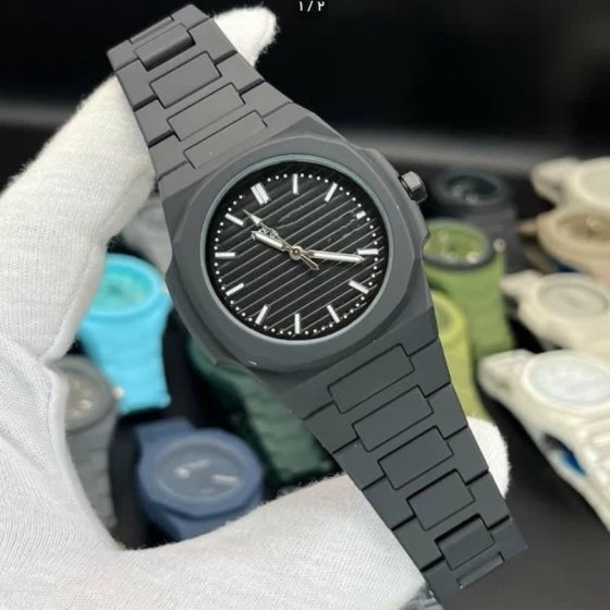 ساعت مچی مردانه پتک فیلیپ ناتیلوس مشکی Patek philippe  های‌کپی لوکس+باطری اضافی کد9731