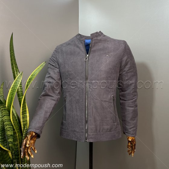 کاپشن زمستانه مردانه  رنگ فیلی پشم شیشه دار کد 9904594