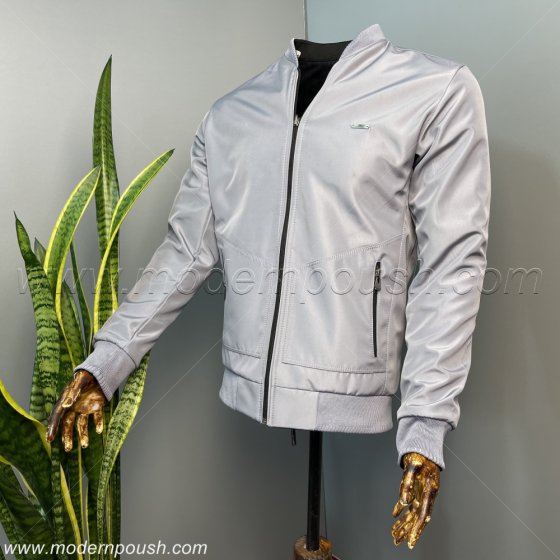 کاپشن زمستانه دو روی مردانه رنگ مشکی طوسی کد 9700222