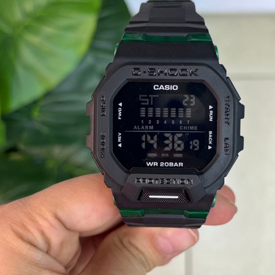 ساعت مچی مردانه جیشاک کاسیو G-Shock Casio GBD-200 ، ساعت مچی جی شاک اسپرت کاسیو HSD-007 سبز+باطری اضافی کد 9812