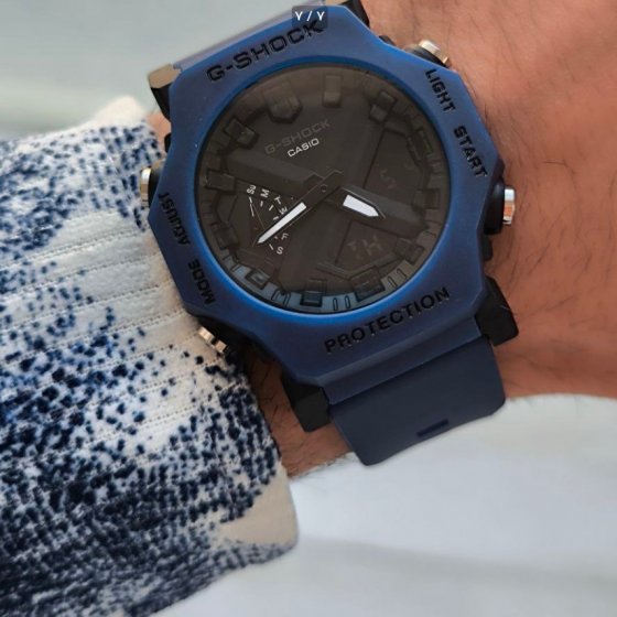 ساعت مچی اسپرت جی شاک کاسیو مدل G-shock -2300+باطری اضافی-سورمه ایی  کد 9917