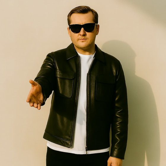 کاپشن چرم مشکی مردانه طرح 6 جیب مناسب زمستان (داخل خز دار ) کد9980