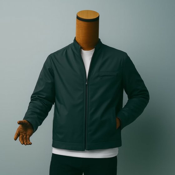 کاپشن 2 روی زمستانه  مردانه رنگ مشکی  و سبز درباری طرح جدید کد99960