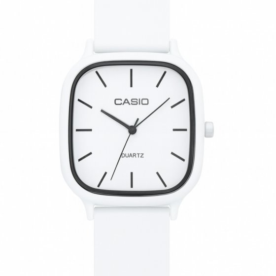 ساعت مچی اسپرت سیلیکونی زنانه و مردانه کاسیو CASIO اولدمانی بند رابر (پیو) سفید+باطری اضافی کد 10144