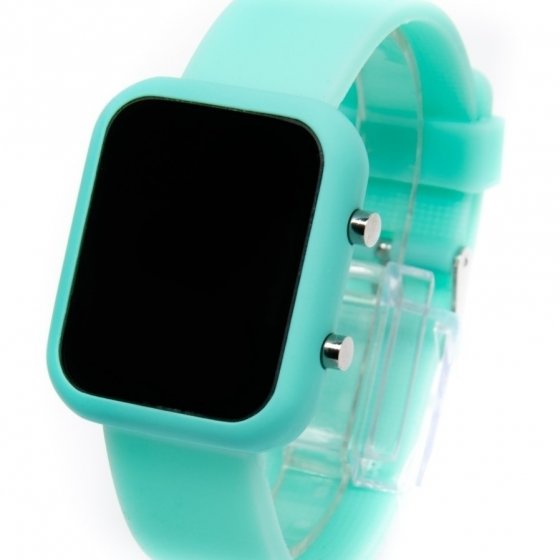 ساعت  طرح اپل واچ walar رنگ سبز پاستیلی مستطیل +باطری اضافی کد 10068
