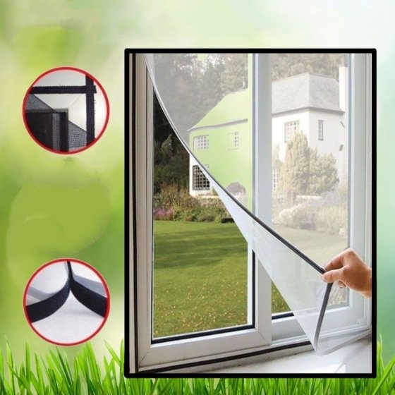 پلاستیک عایق پنجره محافظ سرما و گرما مدل مدرن پلاس عرض 75 در ارتفاع 100 کد 75100