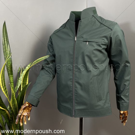 کاپشن سویشرت اسپرت پاییزه و زمستانه مردانه رنگ سبز درباری مدیوم  کد1601