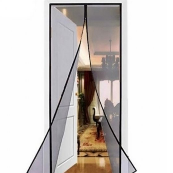 پرده نایلون مگنتی عرض 160 در ارتفاع 210 پلاستیکی طلقی(مغناطیسی) مدرن پوش کد 1746