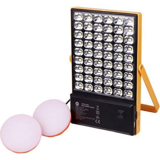 پروژکتور سیار شارژی و پاوربانک ۴۰۰۰ خورشیدی مدل Dp 7167 ا Dp 7167 کد 1890