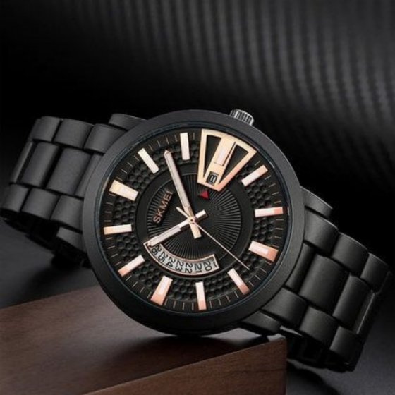 ساعت مچی مردانه اسکیمی  مشکی موتور ژاپن+باطری اضافی  کد1874