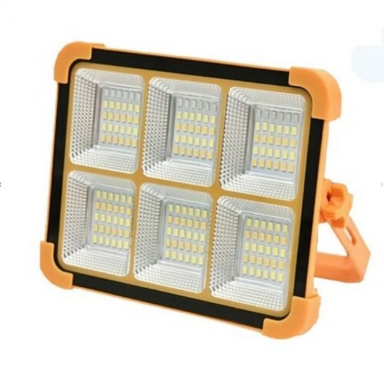 پروژکتور خورشیدی و پاوربانک پر نور قابل شارژ با برق شهری و برق خورشیدی ضد آب  کد 1901